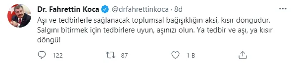 Son dakika: Sağlık Bakanı Fahrettin Koca'dan flaş aşı açıklaması-1
