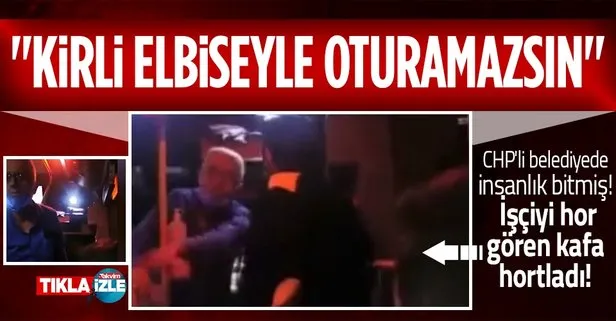 CHP’li belediyede skandal görüntüler! Otobüs şoförü işçiyi ’kıyafetin kirli’ diyerek kovdu