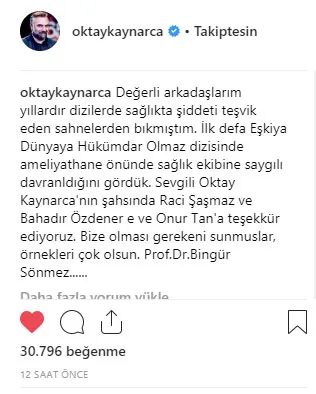 Eşkıya Dünyaya Hükümdar Olmaz sağlık çalışanlarının takdirini aldı! EDHO son bölüm dillere desten oldu!-3