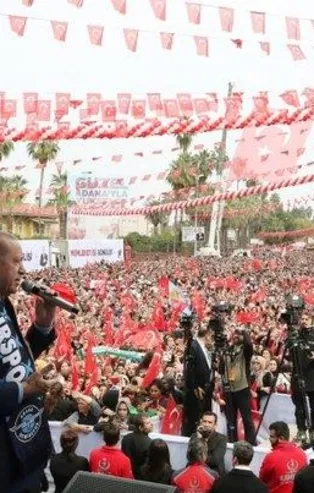 Başkan Erdoğan'ın Adana mitinginden kareler
