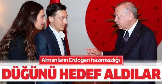Alman basınının Erdoğan hazımsızlığı! Mesut Özil’in düğününü hedef aldılar: Daveti reddedin!