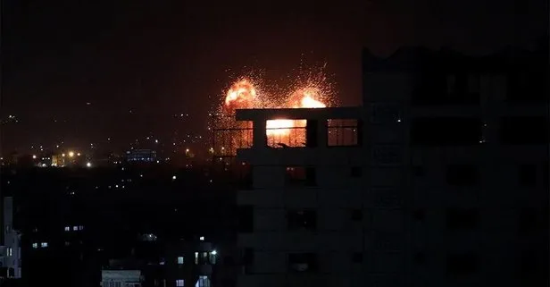 Son dakika: İsrail Gazze’de Hamas’a ait bazı noktaları vurdu