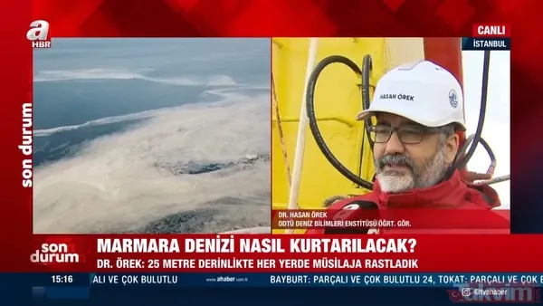 SON DAKİKA: A Haber Marmara Denizi'ndeki müsilajı (deniz salyası) araştıran ODTÜ gemisinde! 'Marmara 6-7 yılda biraz düzelebilir' - 11