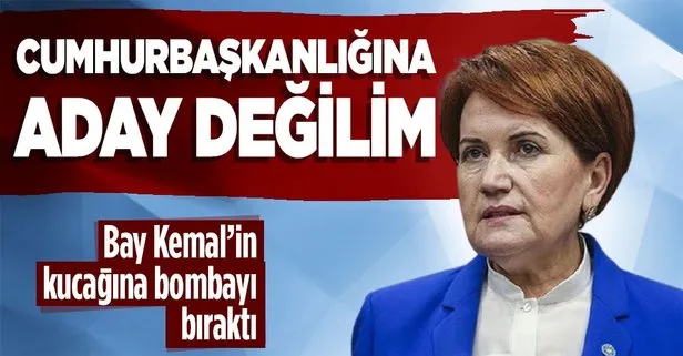 İYİ Parti Genel Başkanı Meral Akşener: Cumhurbaşkanlığına aday değilim