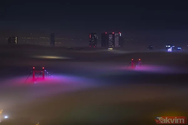 SON DAKİKA: İstanbul sis durumu! Megakent sis altında kayboldu - 26