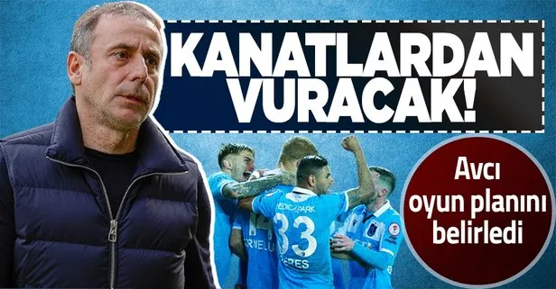 Trabzonspor’un hocası Abdullah Avcı adana demir maçının oyun planını belirledi