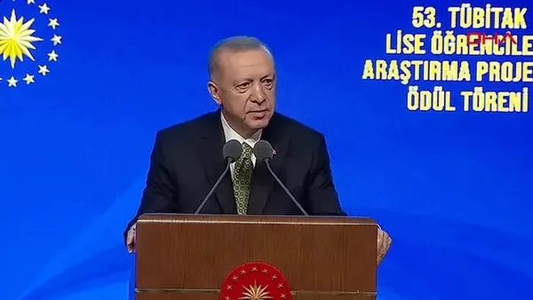 Son dakika: Başkan Erdoğan'dan 53. TÜBİTAK Lise Öğrencileri Araştırma Projeleri Ödül Töreni'nde önemli açıklamalar-2