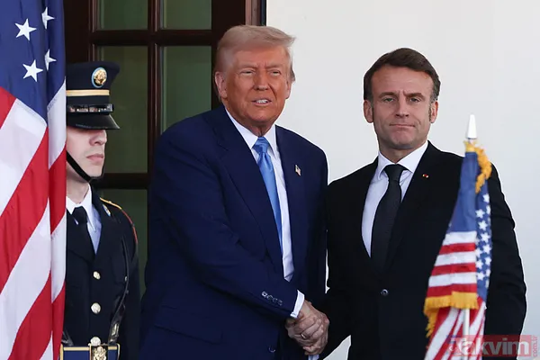 Macron ve Trump’ın tokalaşma mücadelesi: Beyaz Saray’da yeni round! O anlar viral oldu - 4