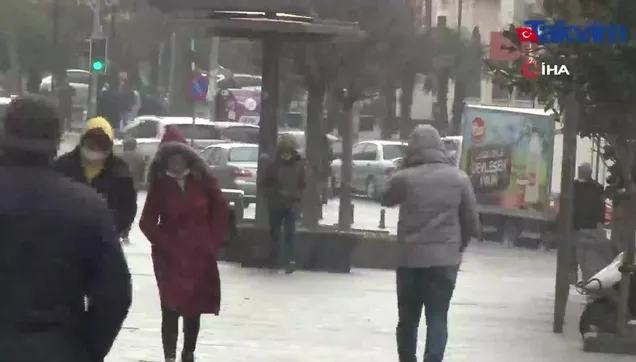 İstanbul’da beklenen kar yağışı başladı