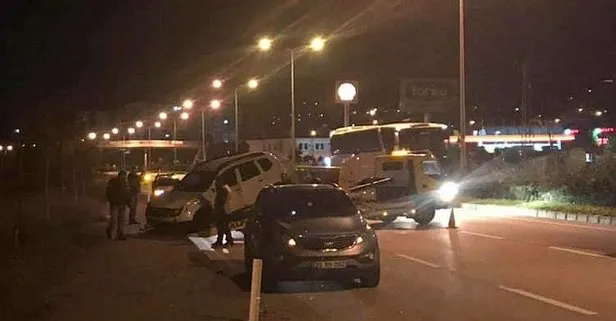 Giresun’da dur ihtarına uymayan otomobil polislere çarptı: 1 polis şehit
