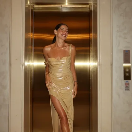 Elvin Levinler ağzının içine masaj yaptırdığı anları takipçileriyle paylaştı