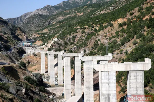 Doğu Anadolu Bölgesi'nde zirvede! 900 metre uzunluğundaki Bitlis Çayı Viyadüğü'nde çalışmalar devam ediyor - 1