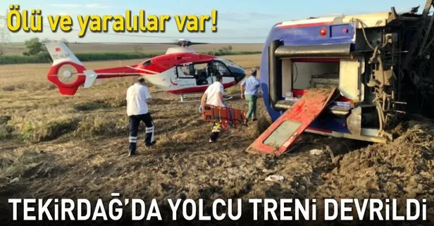 Tekirdağ Çorlu'da tren vagonu devrildi! 24 ölü 124 yaralı
