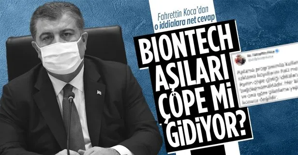 SON DAKİKA: Sağlık Bakanı Fahrettin Koca’dan o iddialara net cevap: Aşının israfı söz konusu değil