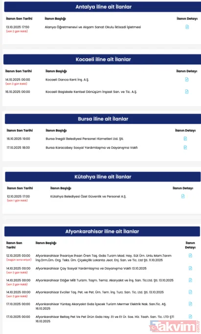 Belediyelere şoför, park işçisi, çöp personeli işçi personel alımı başladı! İşte İŞKUR başvuru şartları - 13