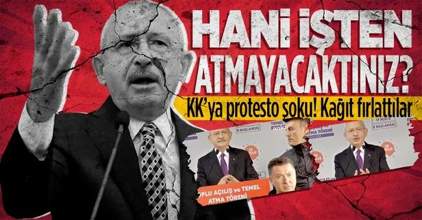CHP Genel Başkanı Kemal Kılıçdaroğlu’na İstanbul Sarıyer’de protesto şoku! Belediyeden çıkartılan işçiler kağıt fırlattı