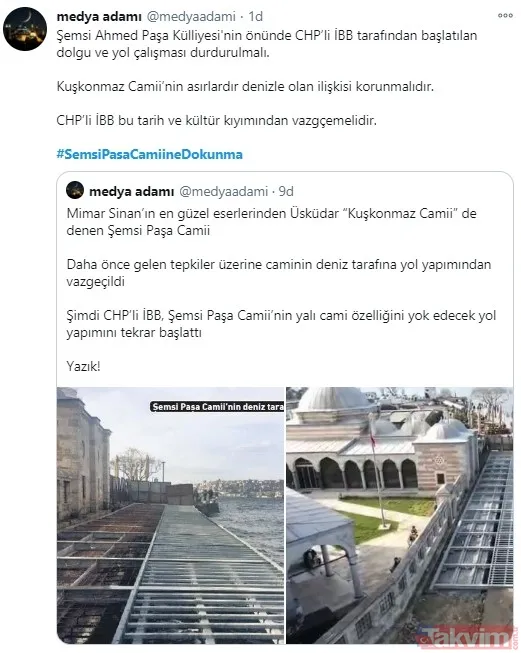 İBB'nin Kuşkonmaz Camii'ndeki skandal çalışmasına tepki yağdı: #ŞemsiPaşaCamiineDokunma - 7