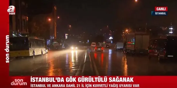 İstanbul'da aniden bastıran sağanak yağış bir çok yerde hayatı felç etti-7