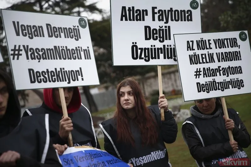 Sözünü tutmayan Ekrem İmamoğlu'na karşı İBB önündeki fayton eylemi 6. gününde!