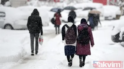 Kar yağışı nedeniyle birçok ilde okullar tatil oldu! 20 Ocak’ta o illerde eğitime ara