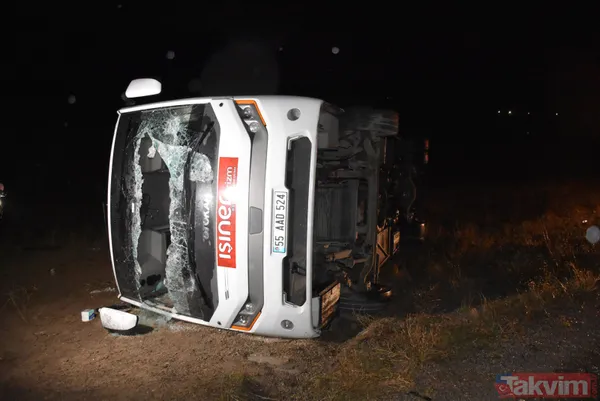 Sivas'ta sağlık çalışanlarını taşıyan tur midibüsü devrildi! Ölü ve yaralılar var - 13