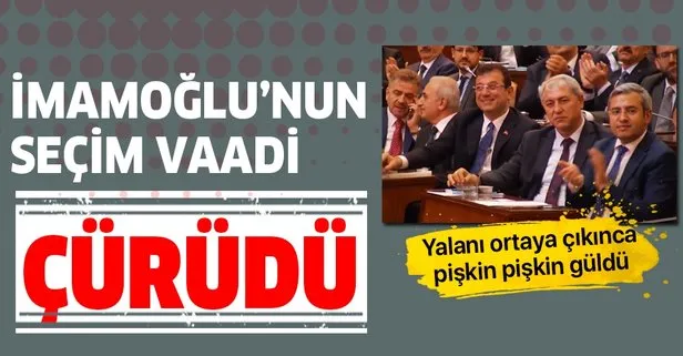 AK Partili Mehmet Tevfik Göksu, Ekrem İmamoğlu’nun seçim vaadini çürüttü