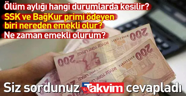 Ölüm aylığı hangi durumlarda kesilir?