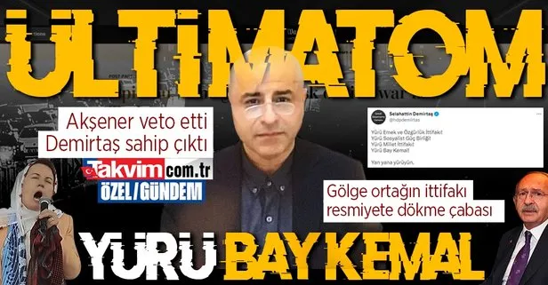 HDPKK’lı Selahattin Demirtaş’tan 6’lı koalisyona ’birlik olun’ ültimatomu! Akşener’in veto ettiği Kılıçdaroğlu’na destek: Yürü Bay Kemal