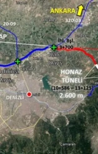 Dev projede sona doğru! 4 ili birbirine bağlayacak | Honaz Tüneli ne zaman açılacak?