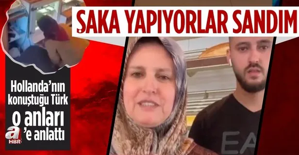 Hollanda satırlı soyguncuyu toz beziyle kovalayan Türk anneyi konuşuyor!
