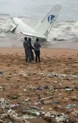 Fildişi Sahili'nden kalkan uçak denize düştü!