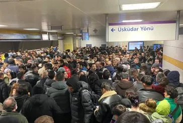 Üsküdar metrosu arızalandı seferler durdu