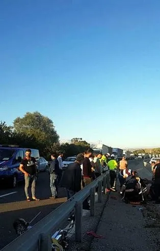 Bolu'da 3 motosiklet çarpıştı! Yaralılar var