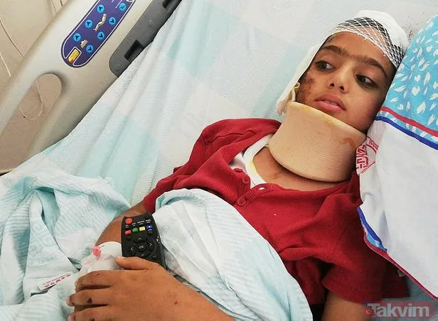 Erzurum'da, üstünden otomobil geçen küçük İsmail'den haber geldi