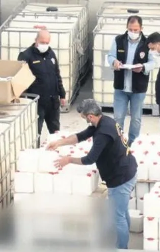 Sahte dezenfektan operasyonu!