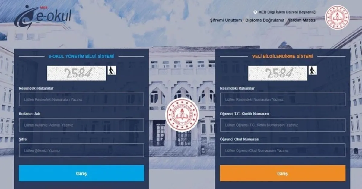 Meb Ve E Okul Girisi 2020 E Okul Vbs Veli Bilgilendirme Sistemi Nasil Acilir Takvim