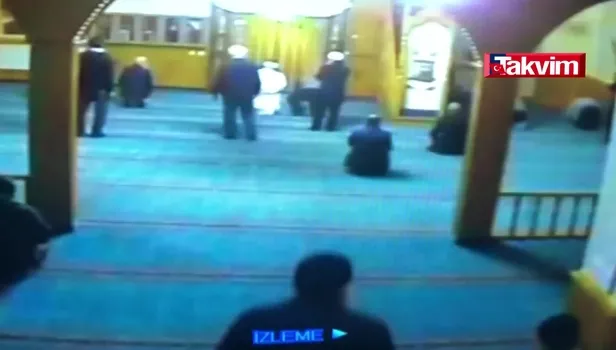 Ölüm namazda yakaladı... O anlar kamerada