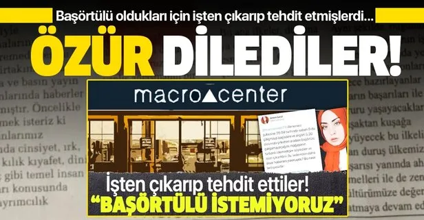Macro Center Basortulu Olduklari Icin Isten Cikardigi Didem Nur Batal Sermin Topuz Ve Perihan Basak Sozbir Den Ozur Diledi Takvim