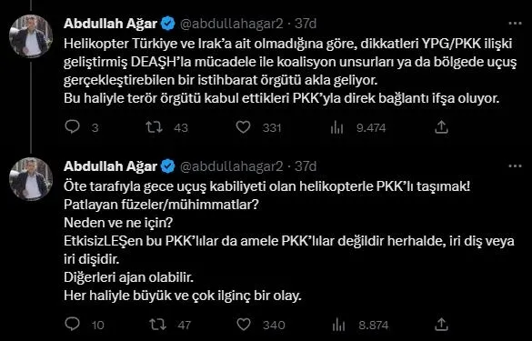 Terör örgütü PKK'nın kirli algısı elinde patladı! IKBY açıkladı: "Duhok'ta düşen helikopterde PKK'lı teröristler vardı!" | Ölenler elebaşı mı?-6