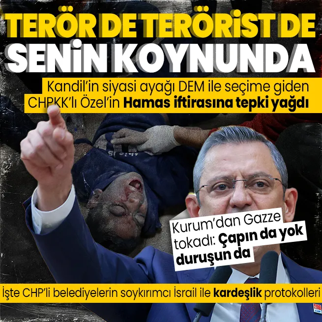 CHPli Özgür Özelin ikiyüzlü Filistin siyaseti: Haması terör örgütü ilan etti Gazzeye yardıma karşı çıktı | CHPli belediyelerin katil İsrail ile kardeşlik protokolü
