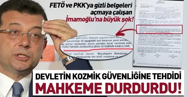 Son dakika: Ekrem İmamoğlu’nun skandal talimatına mahkemeden durdurma kararı