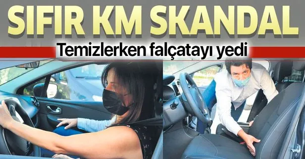 Sıfır km skandal: Koltuktan falçata çıktı