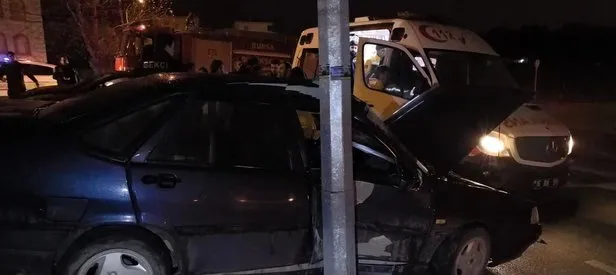 Bursa’da iki otomobil çarpıştı: 1 yaralı