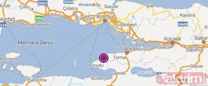 Yalova Çınarcık’ta deprem oldu! Sosyal medya deprem ile sallandı