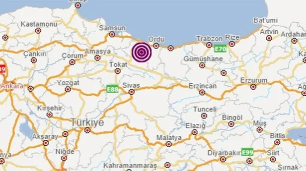 Son dakika: Ordu'da korkutan deprem! Son depremler-1