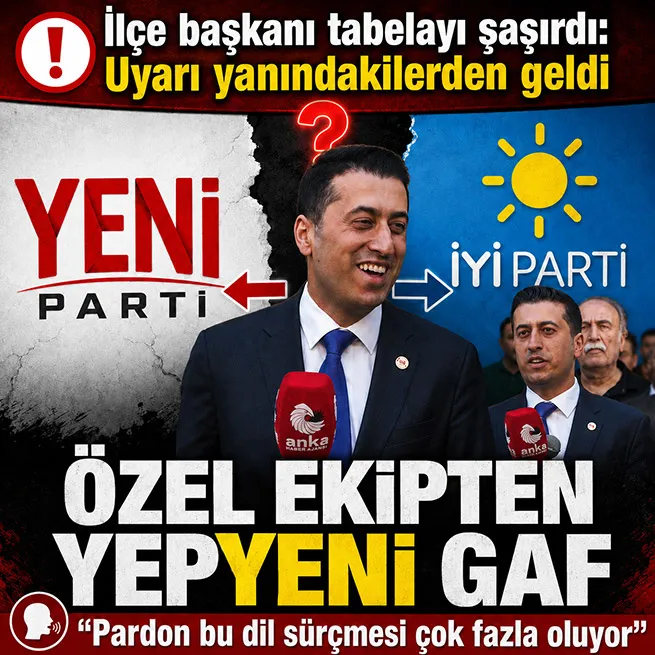 Yeni Parti’de kürsü gafı: Kadıköy İlçe Başkanı Caner Sarıtaş, partisinin adını karıştırdı