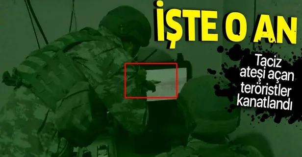 Taciz ateşi açan teröristler etkisiz hale getirildi