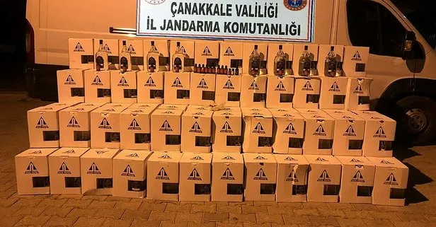 Çanakkale’de kaçak içki operasyonu: 2 gözaltı