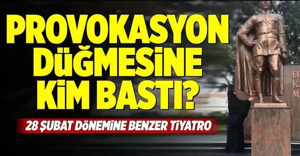 Tekirdağ'da Atatürk Anıtı'na baltalı saldırı