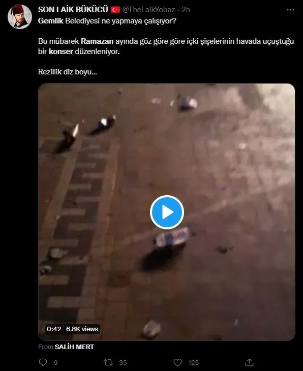 CHP'li Gemlik Belediyesi'nin düzenlediği konserde skandal görüntüler! Her yer bira şişesi ile doldu-10